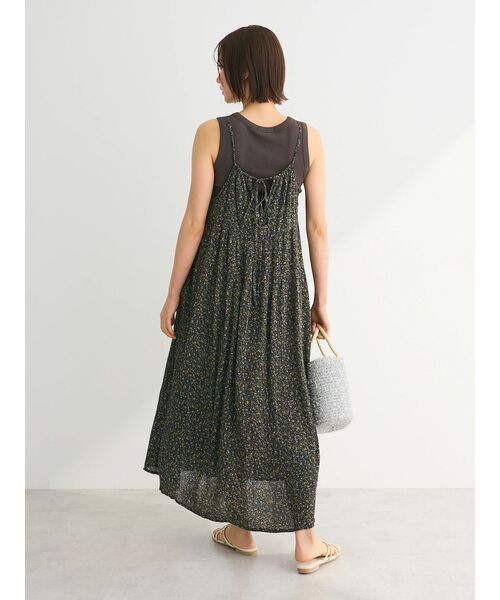 「Green Parks」 「chocol raffine robe」キャミソールワンピース FREE ブルー レディース_画像4