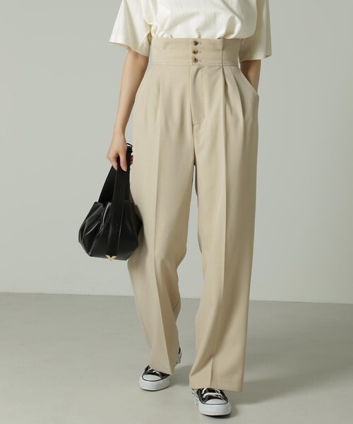 「FREE'S MART」 パンツ SMALL ベージュ レディース_画像2