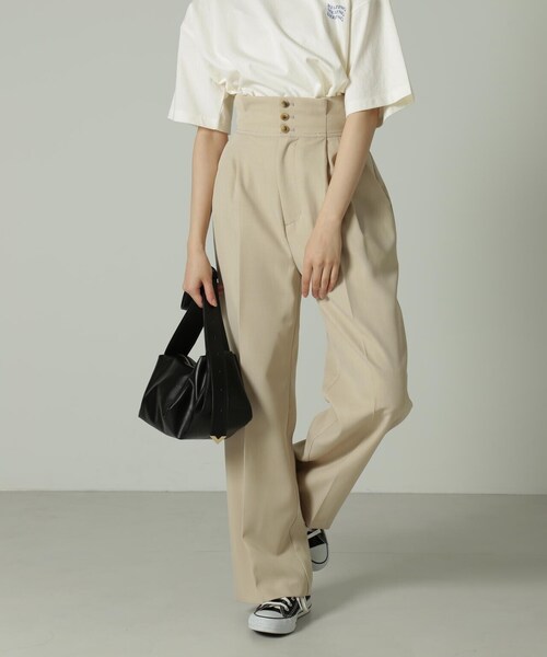 「FREE'S MART」 パンツ SMALL ベージュ レディース_画像9