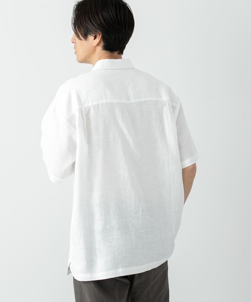 「URBAN RESEARCH ROSSO MEN」 半袖シャツ X-LARGE ベージュ メンズ_画像8