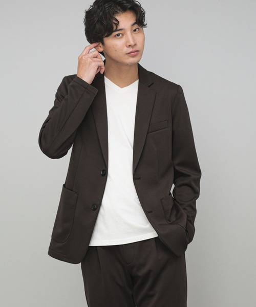 新品未使用　ナノユニバース　動けるスーツ　セットアップ　メンズ NANO universe（ナノ・ユニバース） セットアップ L ネイビー メンズ