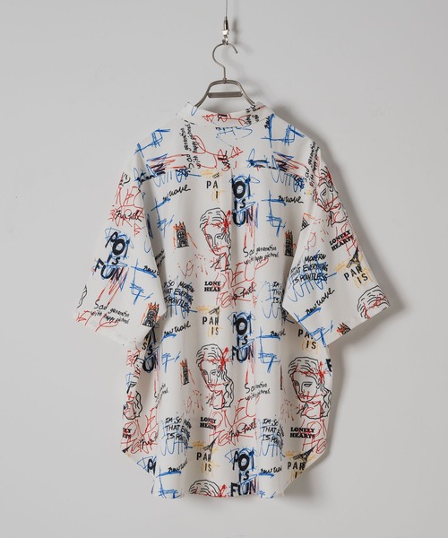 「Casper John」 半袖シャツ SMALL ホワイト メンズ_画像3