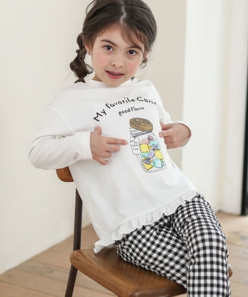 「n.o.u.s」 「KIDS」長袖カットソー 90cm オフホワイト キッズ_画像2