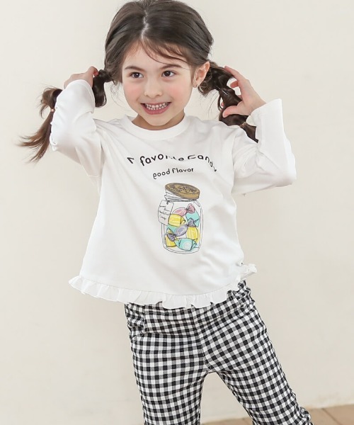 「n.o.u.s」 「KIDS」長袖カットソー 90cm オフホワイト キッズ_画像5