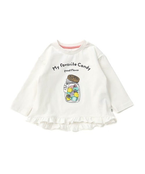 「n.o.u.s」 「KIDS」長袖カットソー 90cm オフホワイト キッズ_画像6