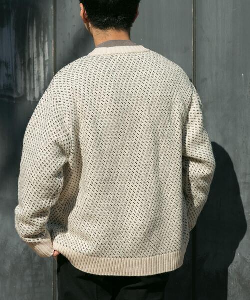 「URBAN RESEARCH ROSSO MEN」 ニットカーディガン X-LARGE ネイビー メンズ_画像4