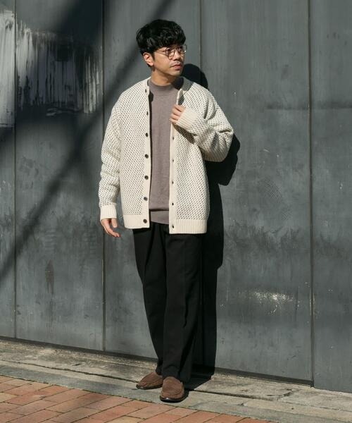 「URBAN RESEARCH ROSSO MEN」 ニットカーディガン X-LARGE ネイビー メンズ_画像5