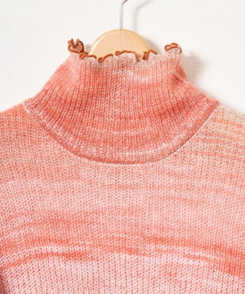 「Audrey and John Wad」 タートルネックニット FREE グリーン レディース_画像3