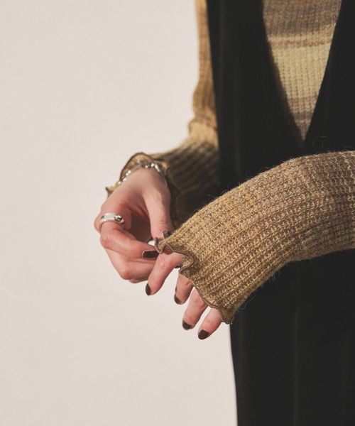 「Audrey and John Wad」 タートルネックニット FREE グリーン レディース_画像8