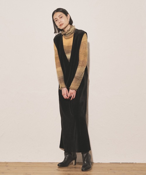 「Audrey and John Wad」 タートルネックニット FREE グリーン レディース_画像9