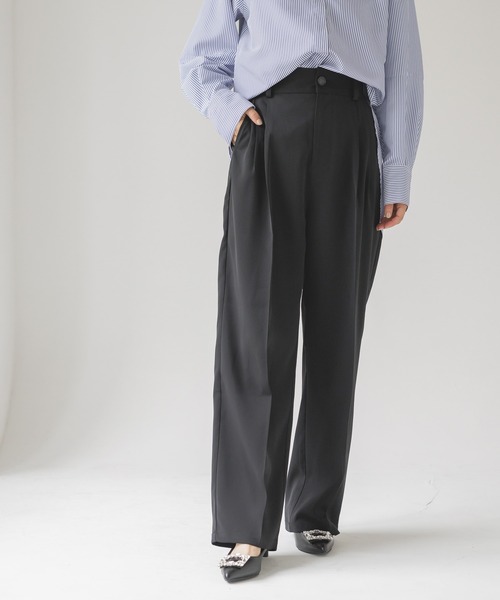 「mysty woman」 スラックス SMALL グレー レディース_画像7