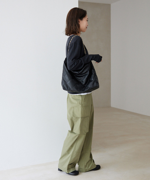 「SLOBE IENA」 カーゴパンツ 36 ネイビー レディース_画像4