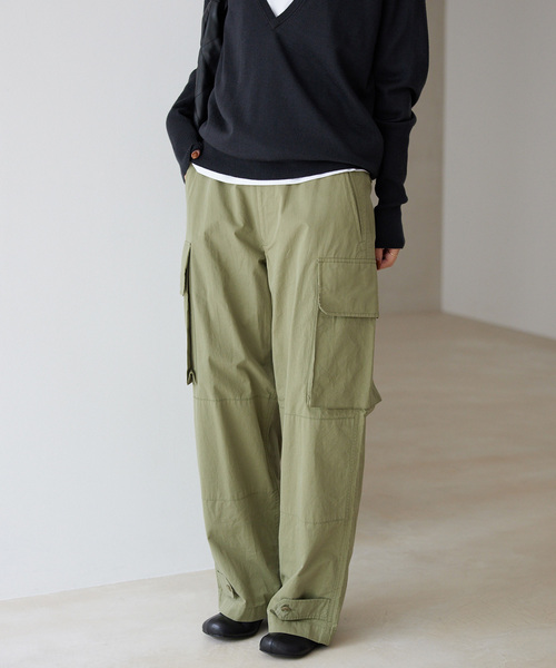 「SLOBE IENA」 カーゴパンツ 36 ネイビー レディース_画像7