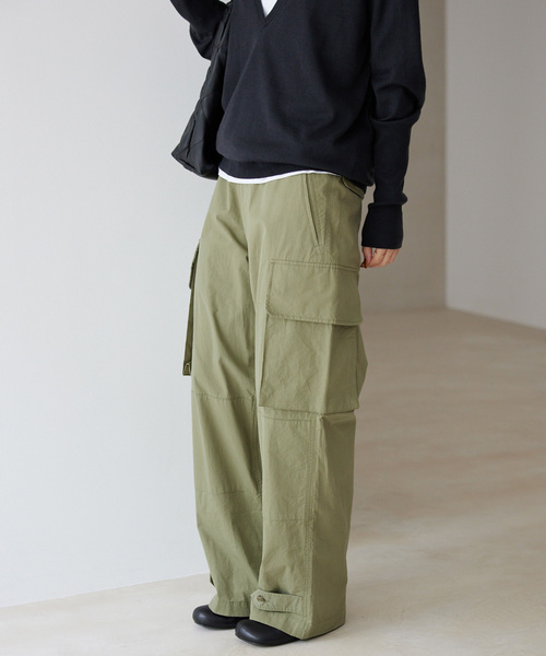 「SLOBE IENA」 カーゴパンツ 36 ネイビー レディース_画像8