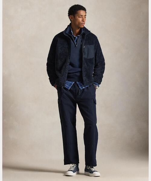 ポロラルフローレンウィンドブロッキングハイブリッドジャケット POLO RALPH LAUREN（ポロ・ラルフローレン） コート ジャケット パイル