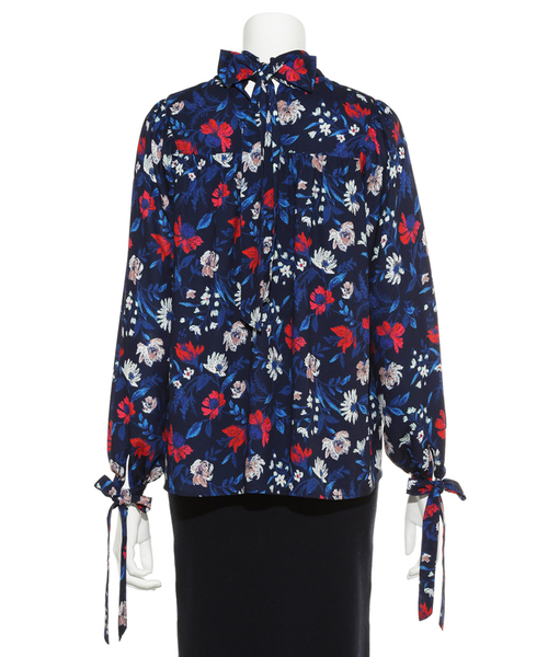 「Mila Owen」 長袖ブラウス 0 ブルー レディース_画像2