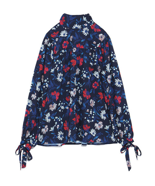 「Mila Owen」 長袖ブラウス 0 ブルー レディース_画像4