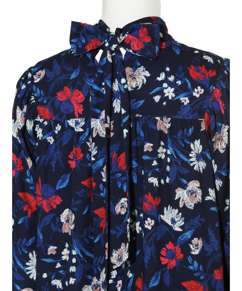 「Mila Owen」 長袖ブラウス 0 ブルー レディース_画像5