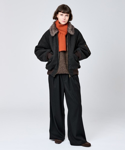 WETTEMPT スラックス FLANNEL WIDE 2 TUCK SLACKS / フランネルワイド