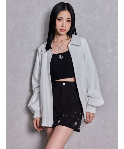 bijou Symmetry GYDAフェイクレザーBIGブルゾン bijou Symmetry GYDAフェイクレザーBIGブルゾン（ブルゾン）｜GYDA