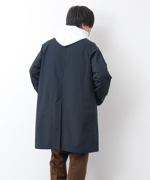 TAION（タイオン） ステンカラーコート S ネイビー メンズ : ZOZOTOWN