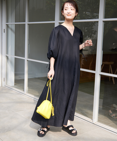「SLOBE IENA」 フラットサンダル 24cm ブラック レディース_画像3