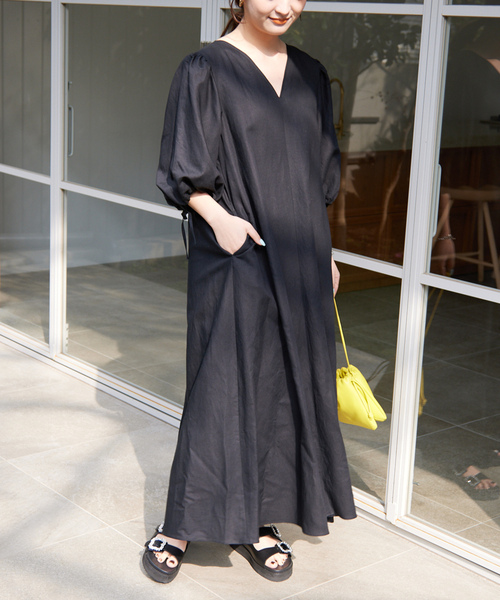 「SLOBE IENA」 フラットサンダル 24cm ブラック レディース_画像4