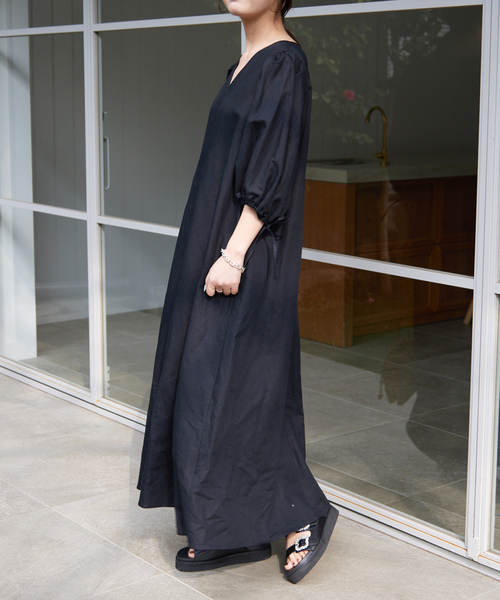 「SLOBE IENA」 フラットサンダル 24cm ブラック レディース_画像5