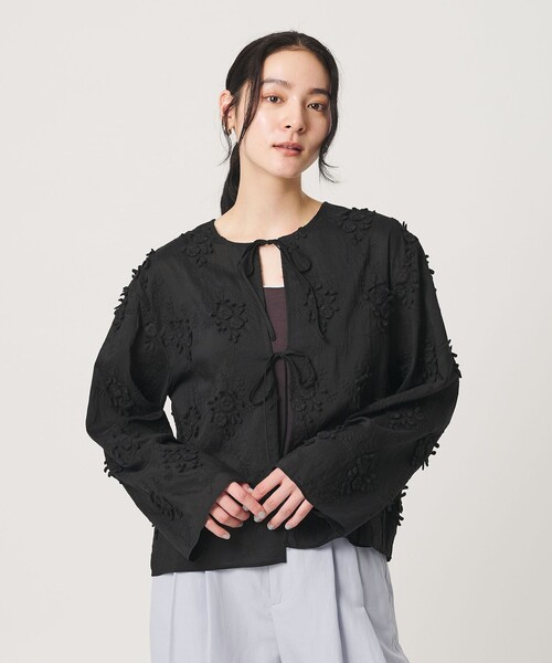 BEAUTY&YOUTHセルロースナイロン エンブロイダリー シャツ 2way BEAUTY&YOUTH UNITED ARROWS｜セルロースナイロン エンブロイダリー