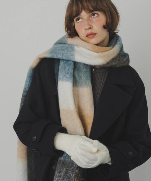 「SMELLY」 マフラー - ブルー系その他 レディース_画像2