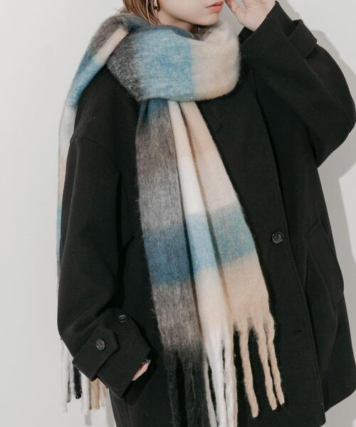 「SMELLY」 マフラー - ブルー系その他 レディース_画像6