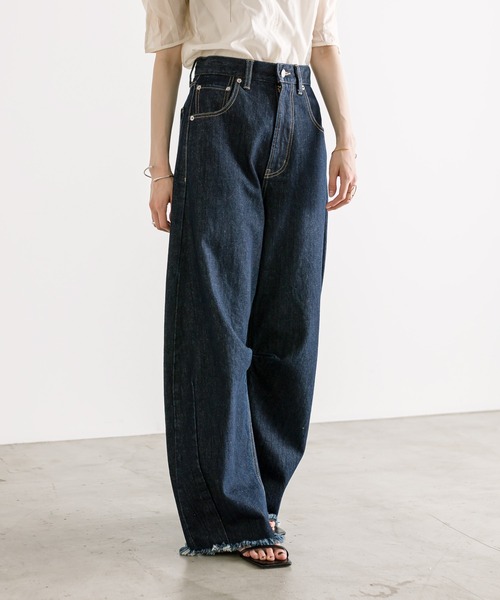 「mystic」 デニムパンツ 0 ブルー レディース_画像4