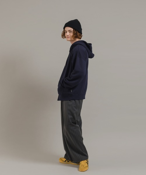 「MUHET」 ジップアップパーカー X-LARGE 杢グレー レディース_画像9