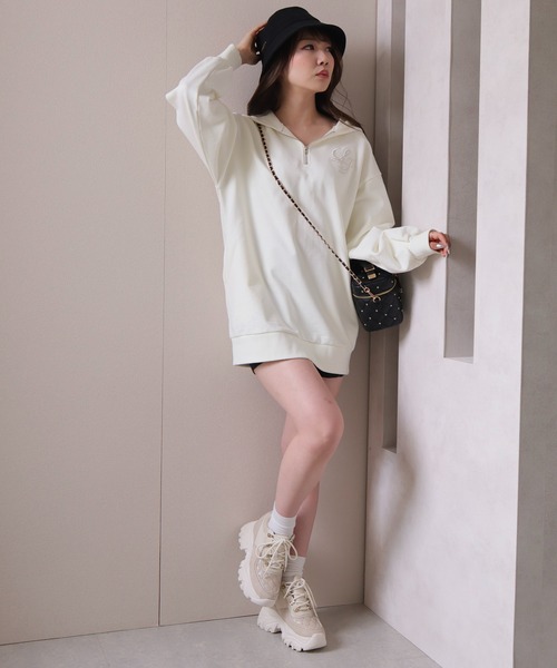 「LIPSERVICE」 長袖ワンピース FREE ベージュ レディース_画像5