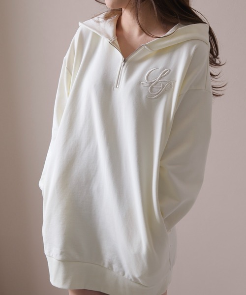 「LIPSERVICE」 長袖ワンピース FREE ベージュ レディース_画像8