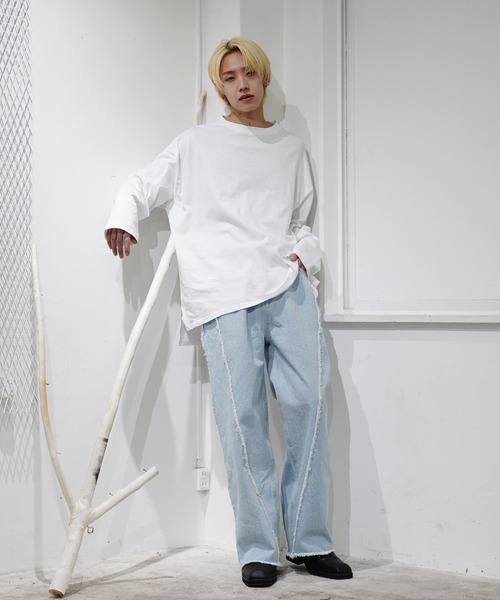 「G.O.C」 デニムパンツ MEDIUM ブラック メンズ_画像2