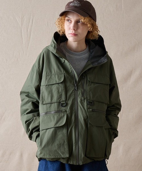 エディーバウアー　アウター　コットン　フード取り外し可　サイズM　ウエスト絞り有 Eddie Bauer（エディーバウアー） マウンテンパーカー ウインド