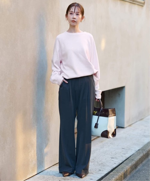 新品タグ付き　スローブイエナ スムースオーバーニット 2025AW 追加3》スムースオーバーニット（ニット／セーター）｜SLOBE IENA