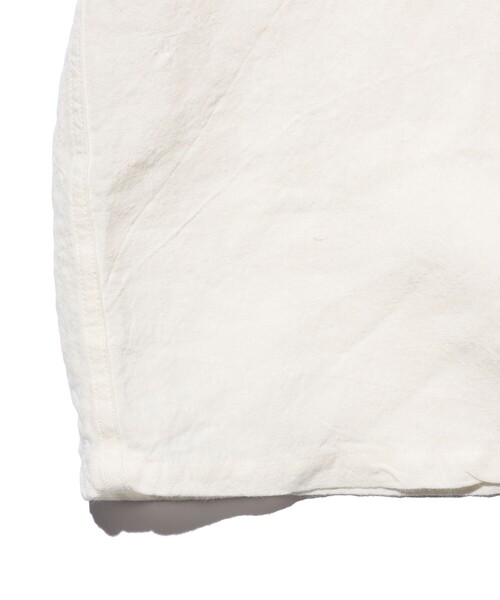 BEAMS+（ビームスプラス） シャツ 半袖 Open Collar 1/40 Linen メンズ