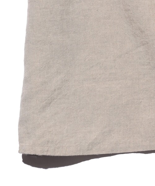 メンズ BEAMS シャツ 半袖 Open Collar 1/40 Linen メンズ