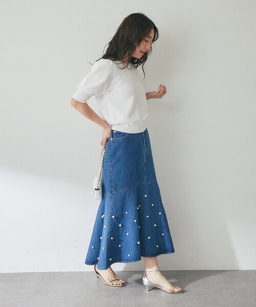 La boutique Bonbon（ラブティックボンボン） デニムスカート 「今すぐ