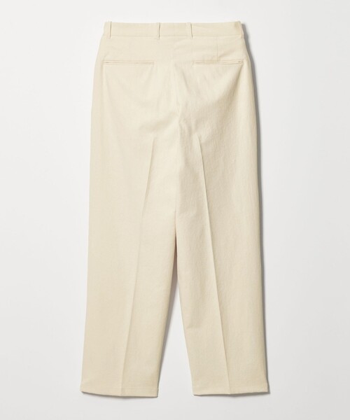 春夏◎極美品★スティーブンアラン　ワンプリーツスラックス　オフホワイト　L Steven Alan＞ TCL オックスフォード アウト ワンプリーツ スラックス