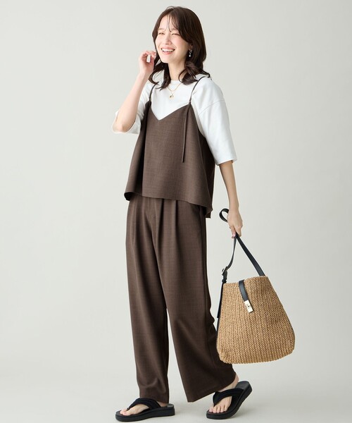 ANY（エニィ） セットアップ 「2SET」2WAYビスチェ×ワイドパンツ