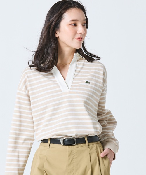 FRED PERRY（フレッドペリー） 長袖ポロシャツ L アイボリー