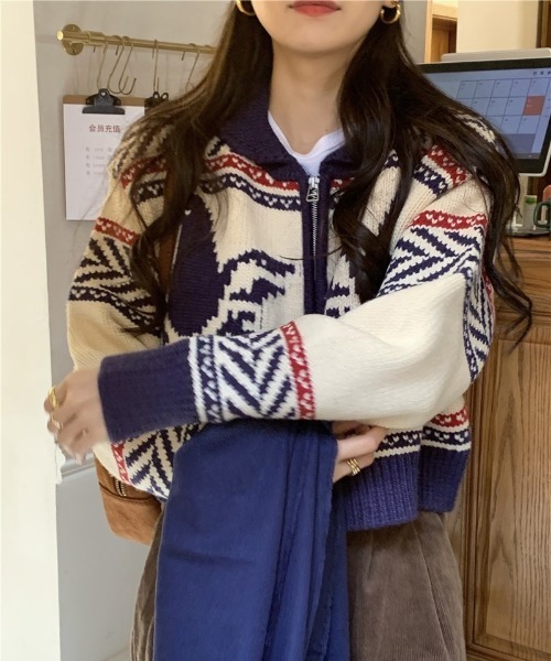 「shameless」 カーディガン FREE ホワイト レディース_画像6