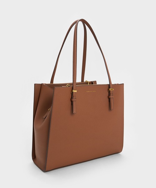 「CHARLES \u0026 KEITH」 トートバッグ X-LARGE ブラック レディースの画像