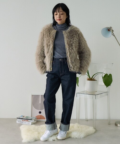 「FREAK'S STORE」 ジャケット 34 ライトグレー レディースの画像
