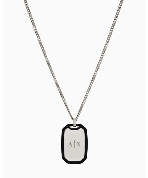 エンポリオアルマーニ ドッグタグ ペンダント ネックレス チャーム アクセサリー ARMANI EXCHANGE ネックレス 「A|X アルマーニ エクスチェンジ