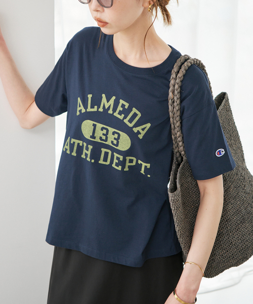 Champion（チャンピオン） tシャツ SLOBE別注 ロゴTシャツ レディース