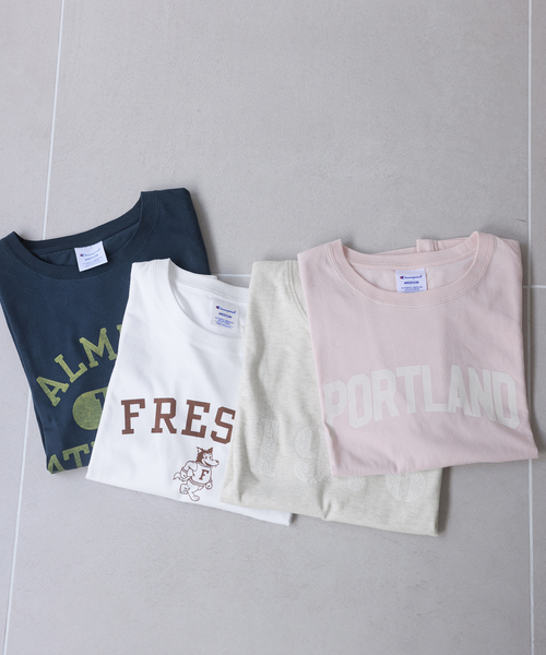 Champion（チャンピオン） tシャツ SLOBE別注 ロゴTシャツ レディース